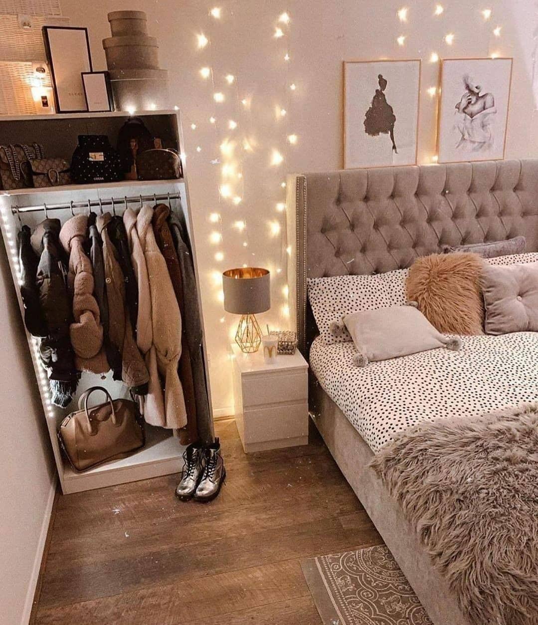 5. Neon Glow Study Nook with Vintage Charm