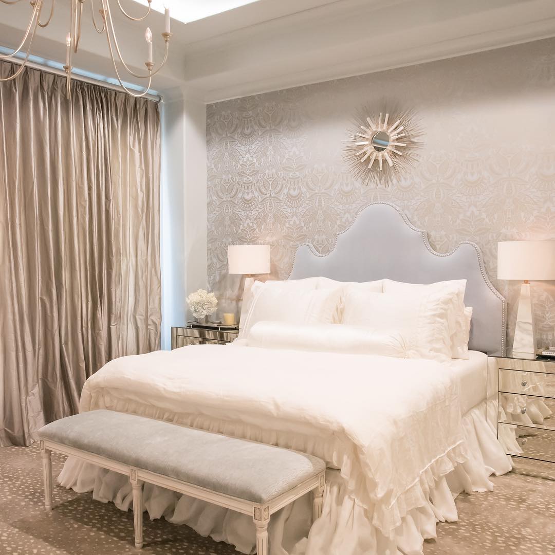5. Soft Lavender Dreams: a Cozy Nook with a Floral Canopy Bed and Plush Pink Accents