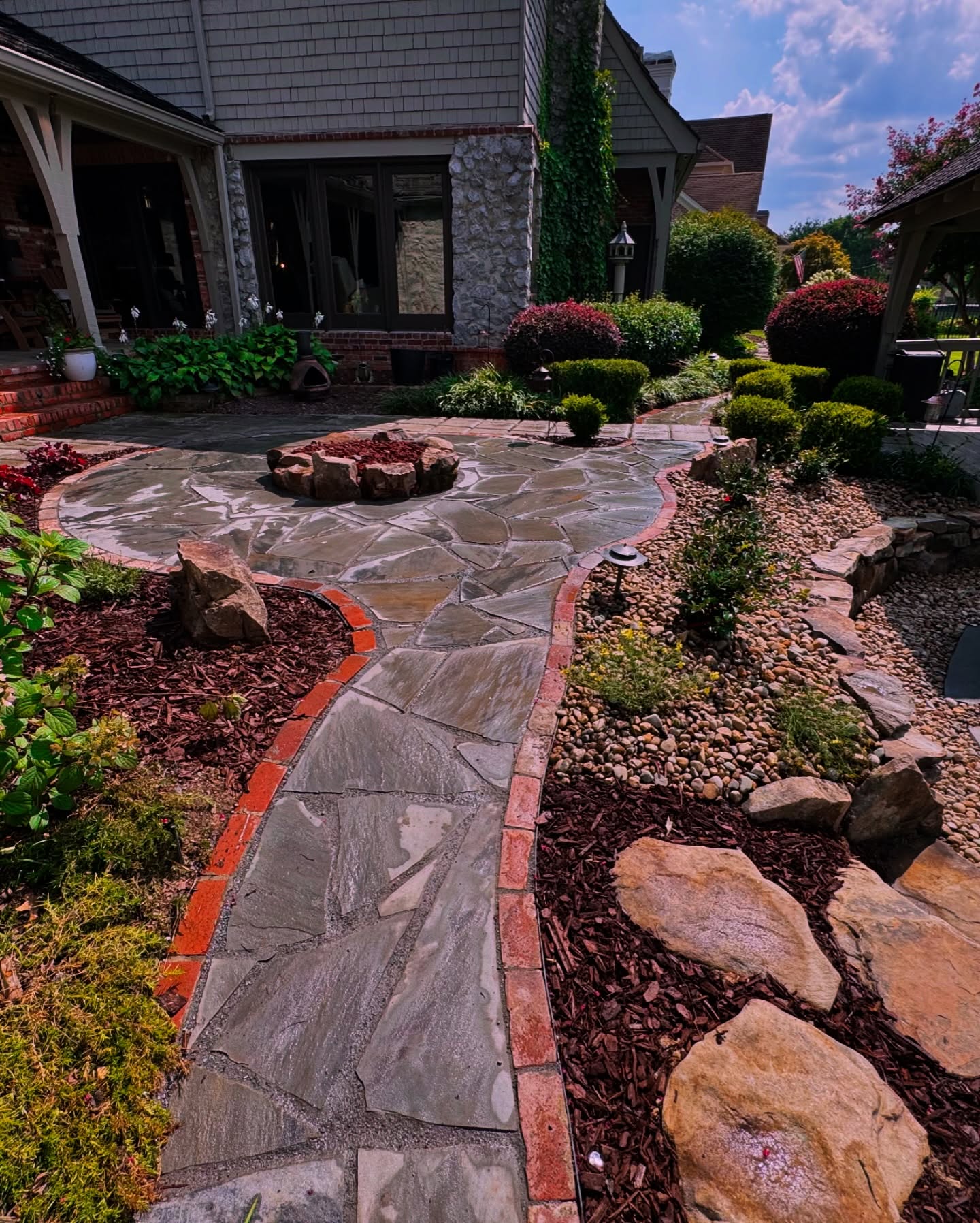 20. a Sunlit Haven with Terracotta Pots and Lavender Hues