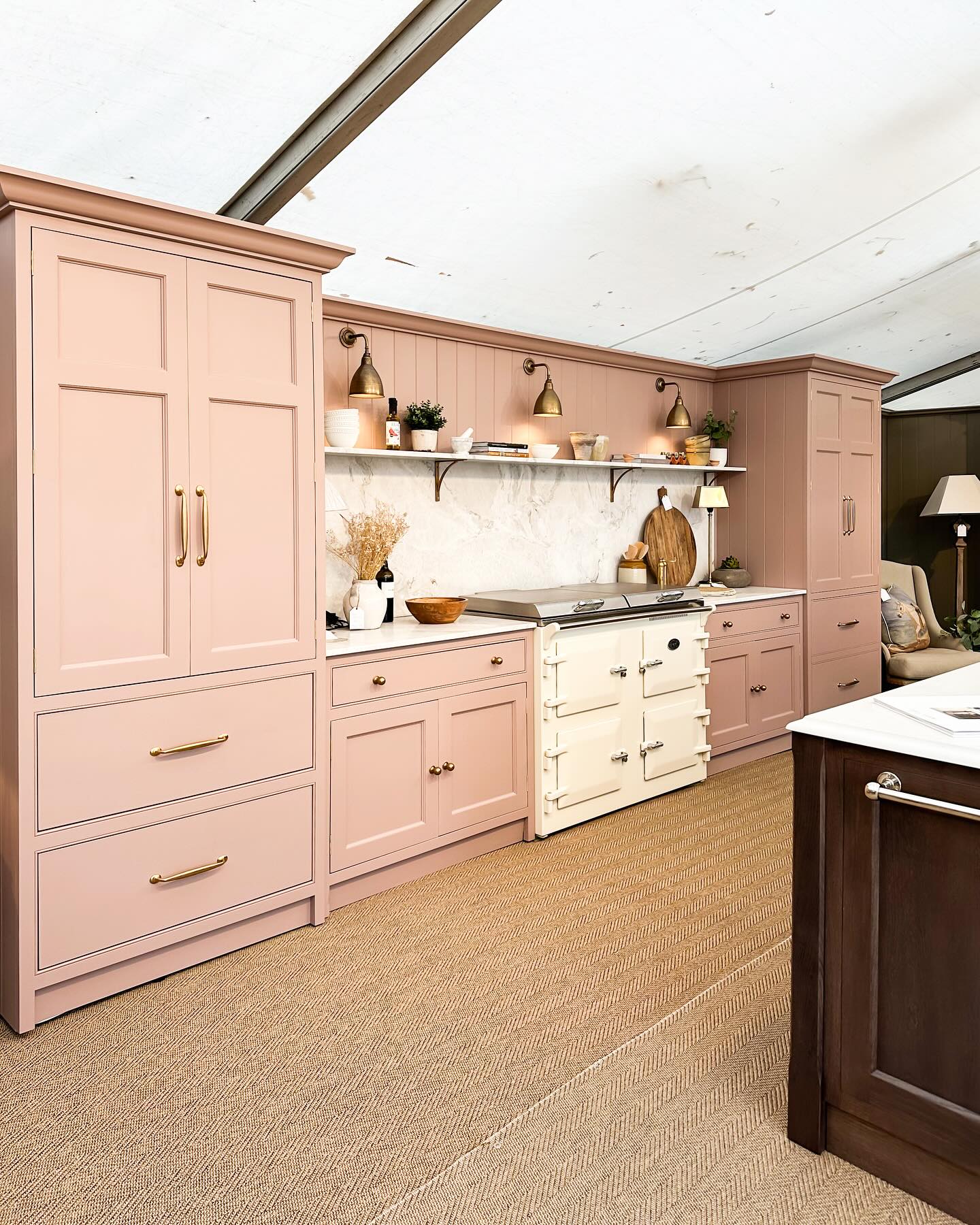 12. Pink Polka Dot Backsplash Meets Retro Chrome In a Kitchen Dance