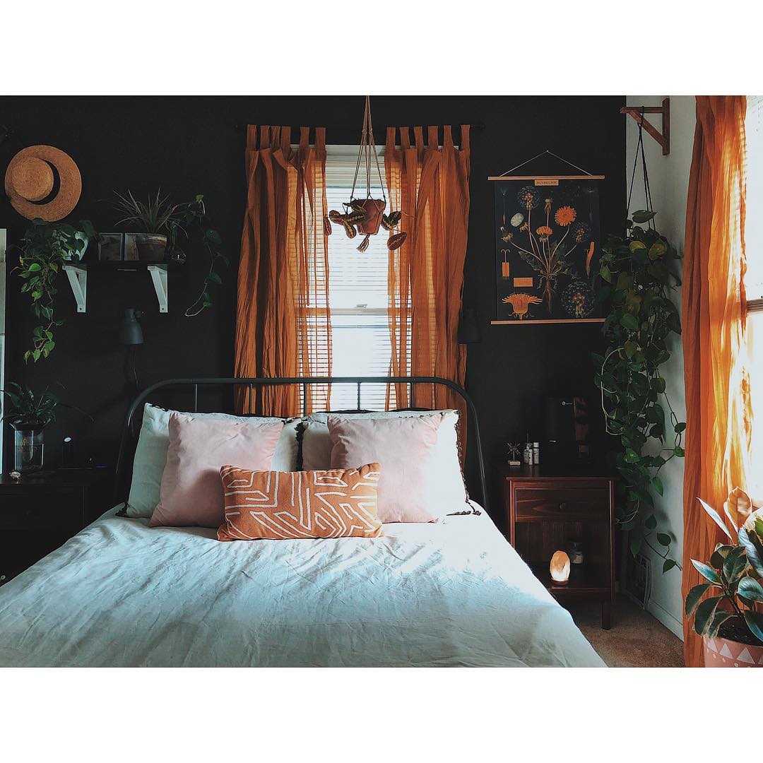 33. Bohemian Rhapsody: Woven Tapestries and Macrame Dreamcatchers In Moonlit Indigo