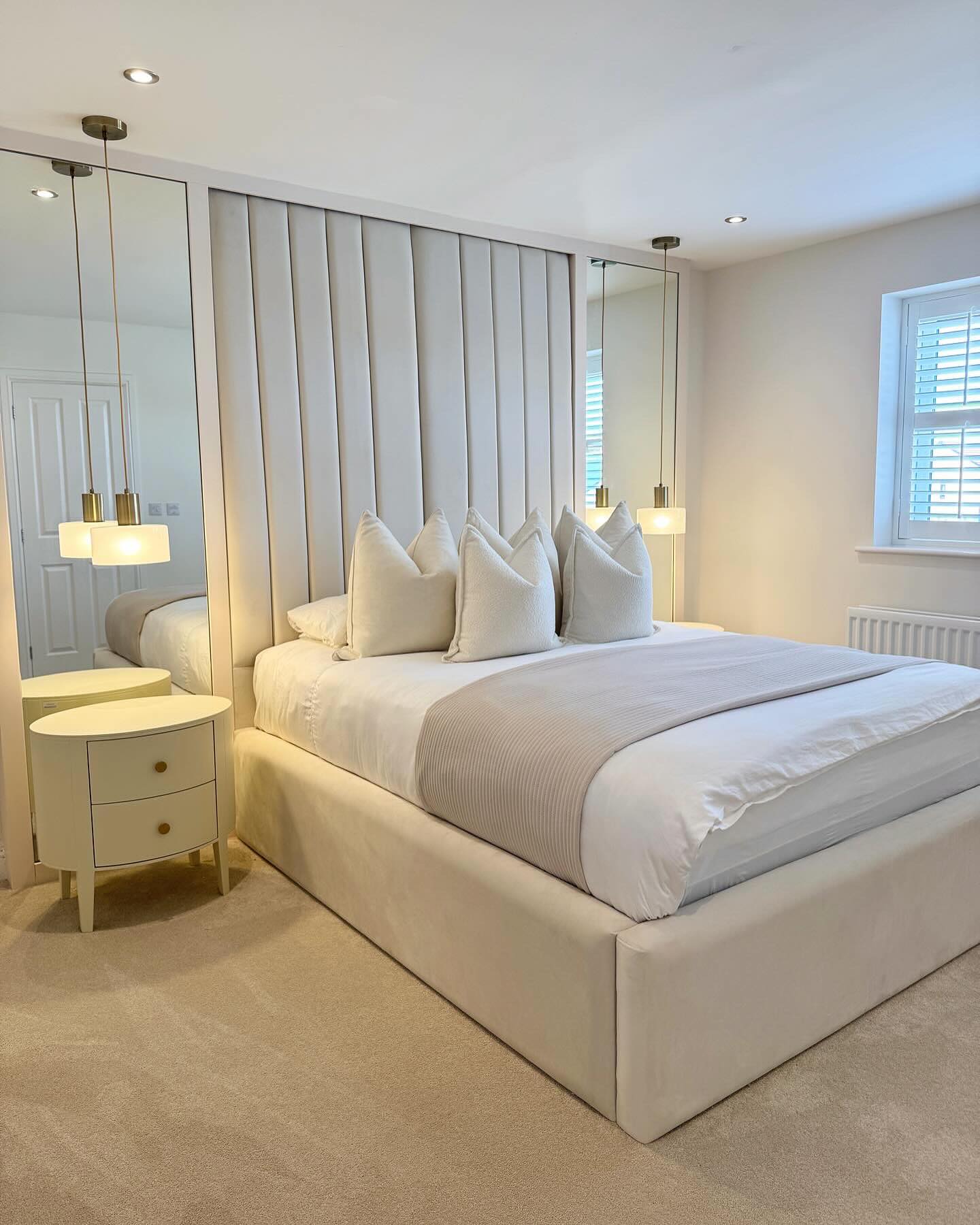 3. Soft Waves Of Taupe and Charcoal: a Bedding Symphony Of Subtle Contrast