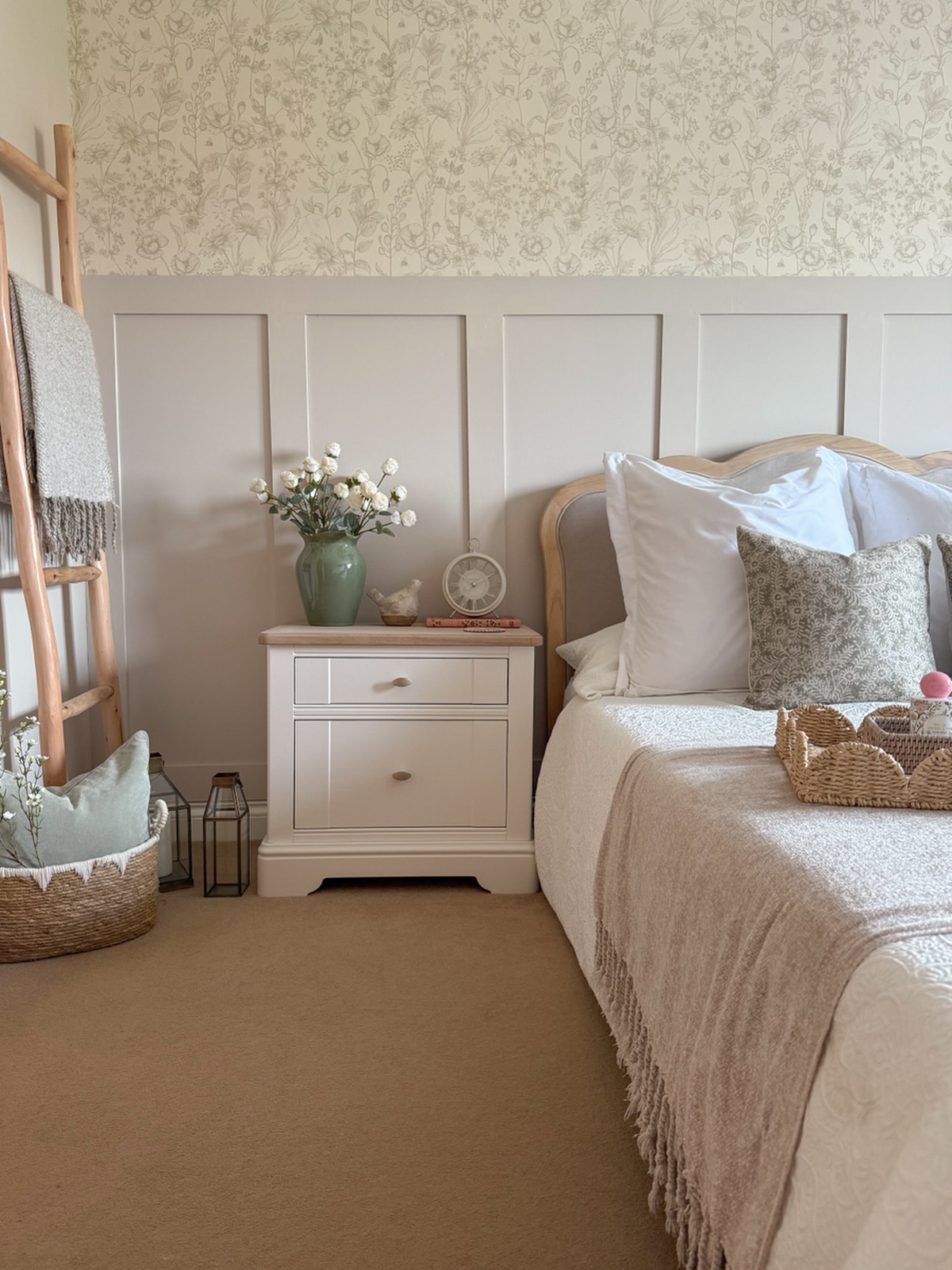 25. the Moonlit Lace Canopy Over a Woven Straw Bed