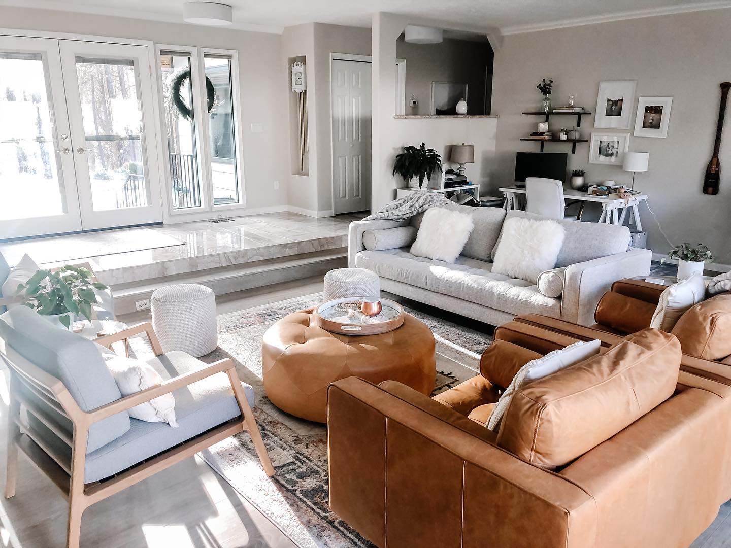 29. a Rustic Weathered Bench Meets Industrial Piping In a Sunlit Nook