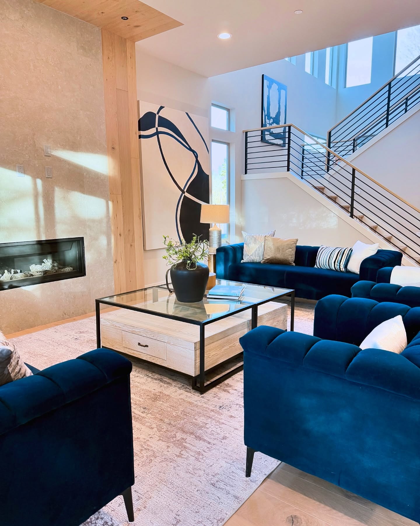 33. Velvet Plum and Gold Accents Create a Regal Retreat