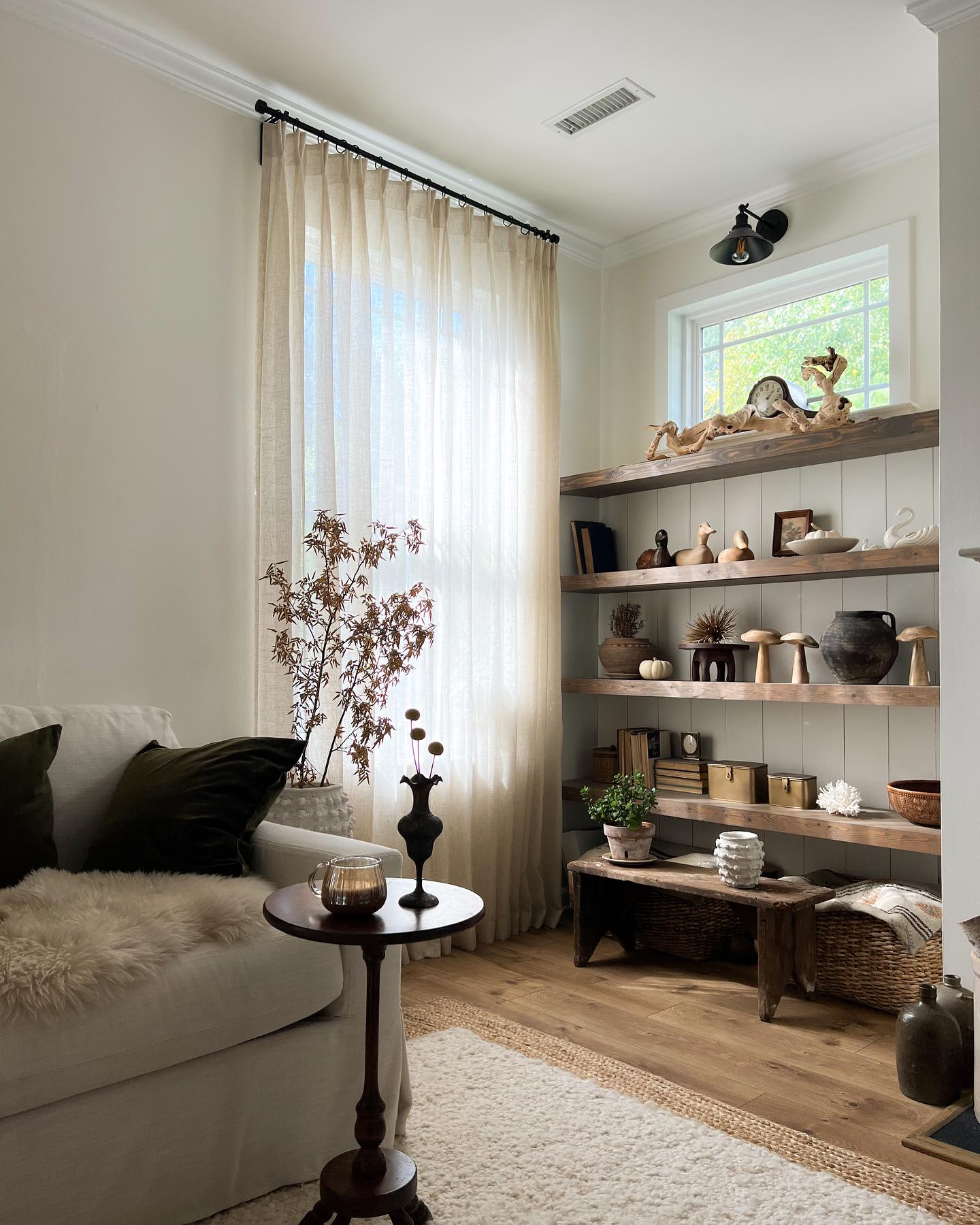 16. a Symphony Of Curves: Walnut Shelves with Geometric Accents