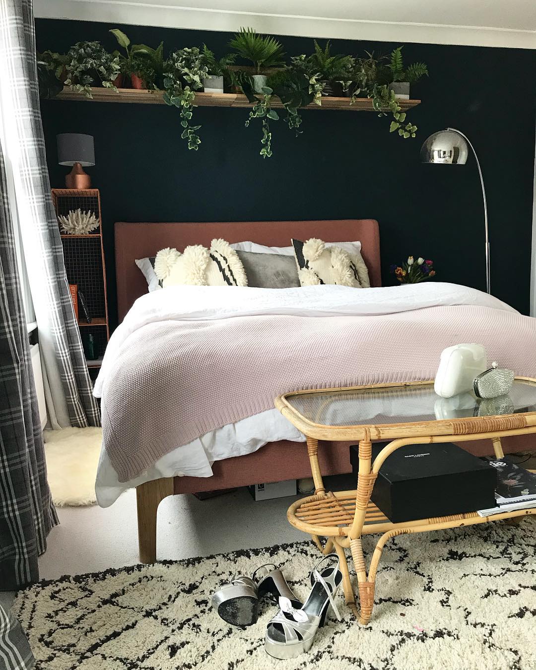 4. Moonlit Boho Tapestry and Dreamcatcher Fusion Bedroom