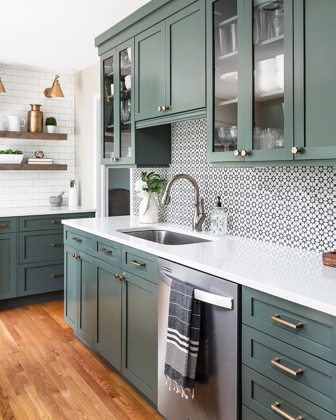 2. Verdant Vines and Copper Accents: a Kitchen Transformation