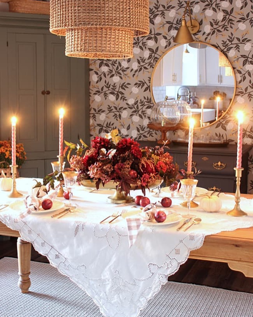 5. Harvest Moon Elegance with Pumpkin Spice Accents