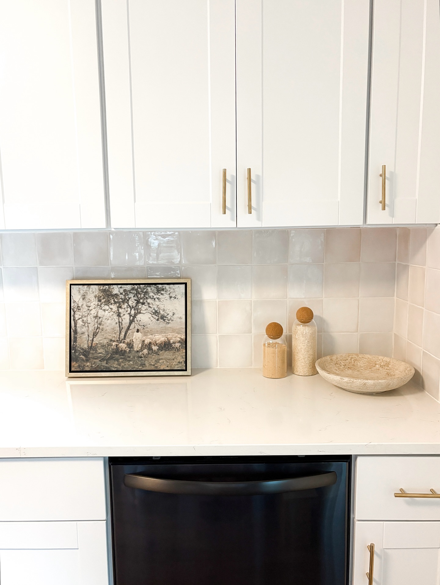 13. Intricate Cobalt and Copper Mosaic with Geometric Stone Accents