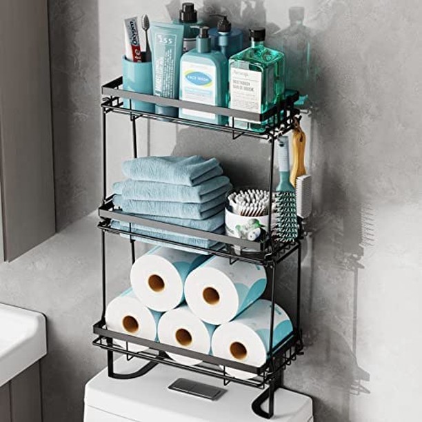 17. Under-cabinet Pull-out Baskets with Mosaic Tile Accents