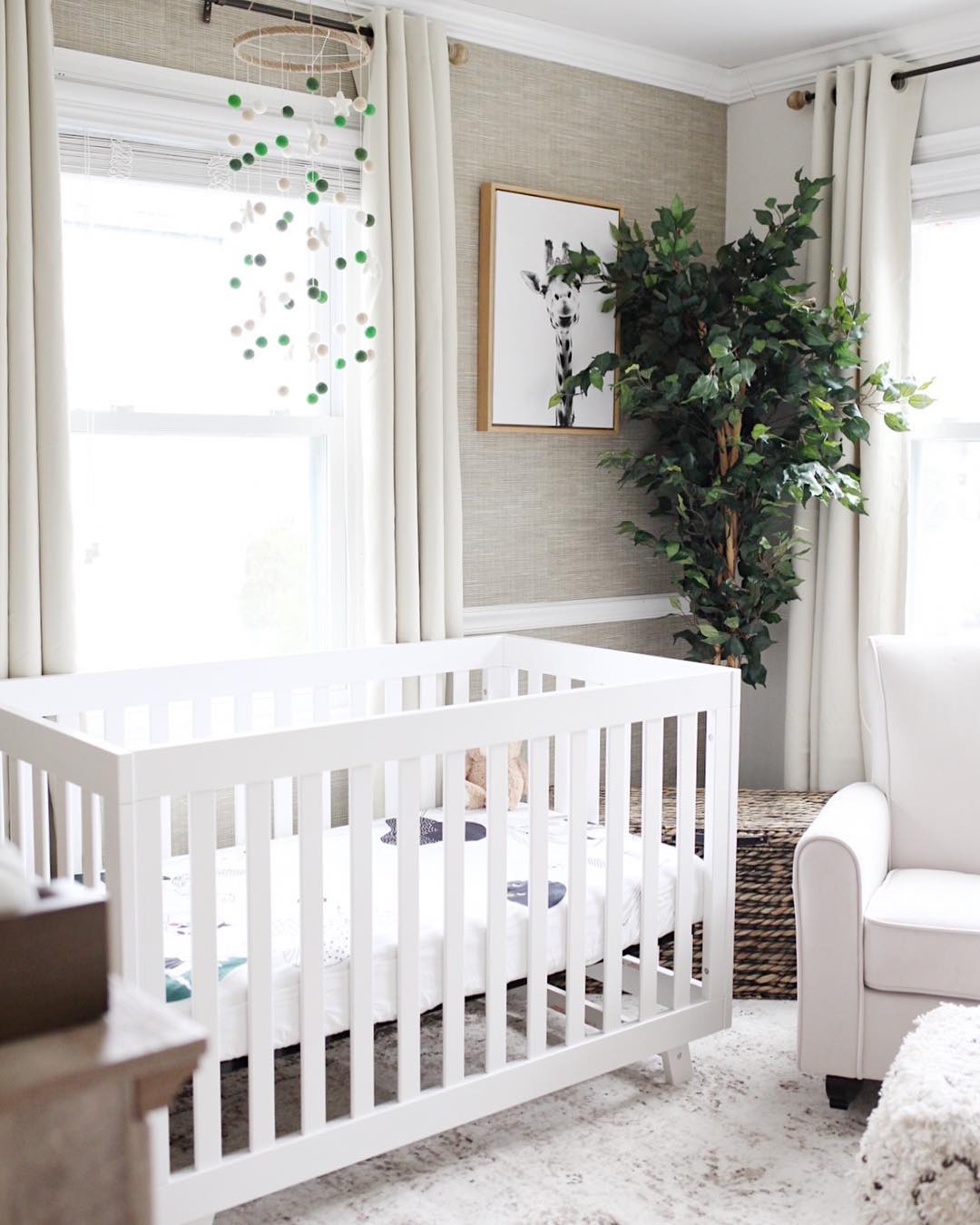 12. Waves Of Serenity: the Driftwood Mobile and Seafoam Green Crib Combo