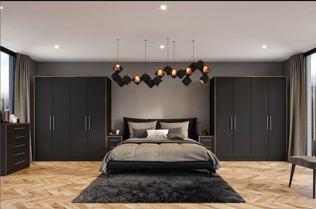 37. Moonlit Serenity: a Grey Haven with a Whisper Of Lavender and Gold Accents