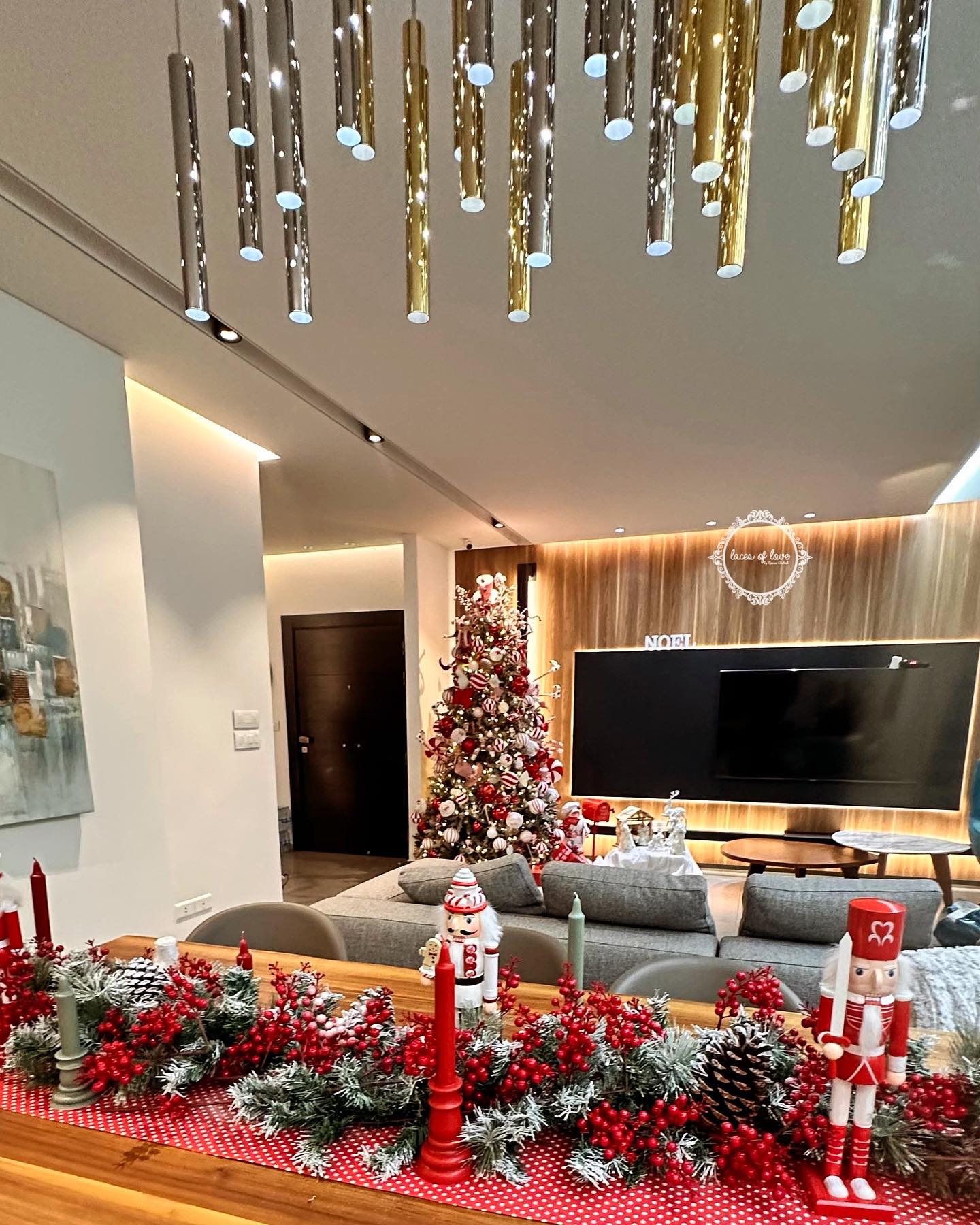 24. Crimson Ribbons and Snowy Pines: a Festive Garland Transformation