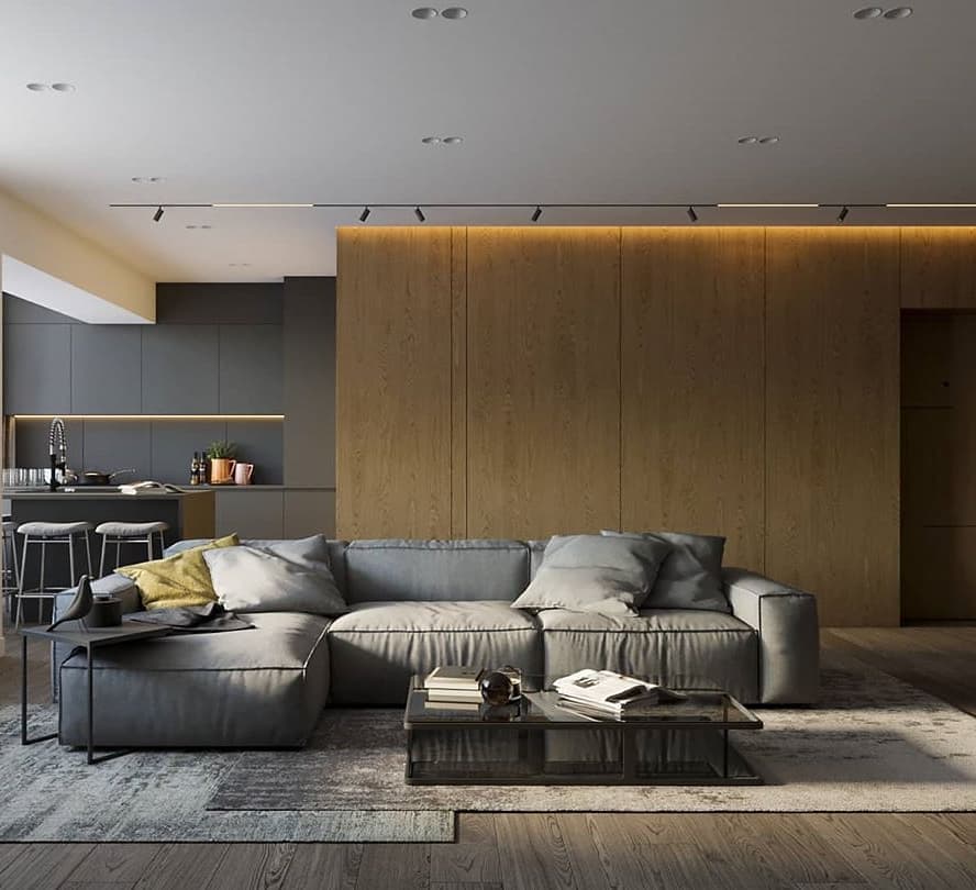 8. a Tapestry Of Terracotta Tiles and Teal Accents In a Living Room
