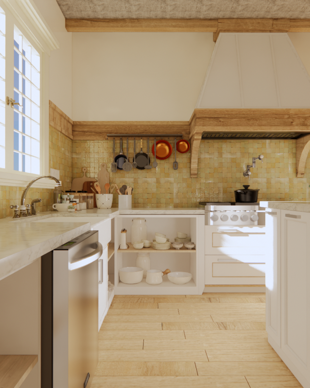 7. Moroccan Mosaic Medley with Copper Accents: a Kitchen Backsplash Journey