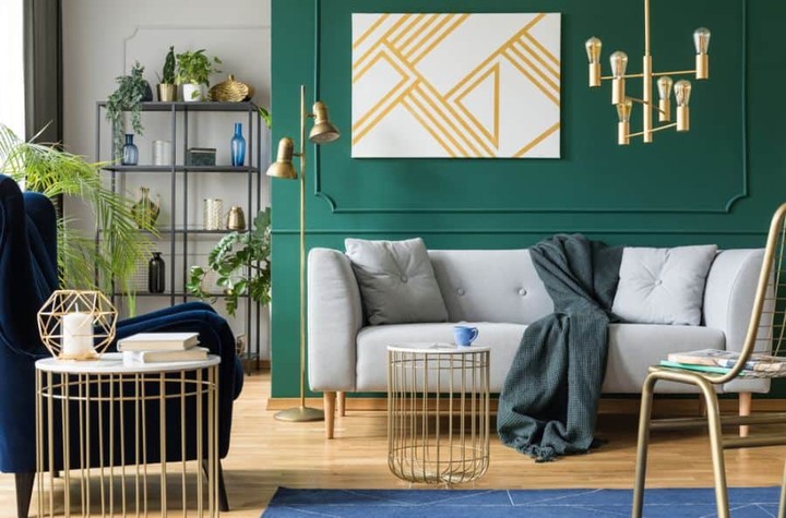 40. a Symphony Of Teal and White Geometric Harmony