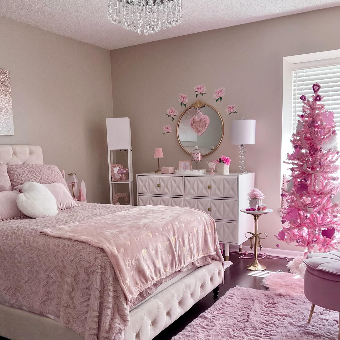 19. Raspberry Ruffles and Vintage Charm: a Bedroom with a Twist Of Whimsy
