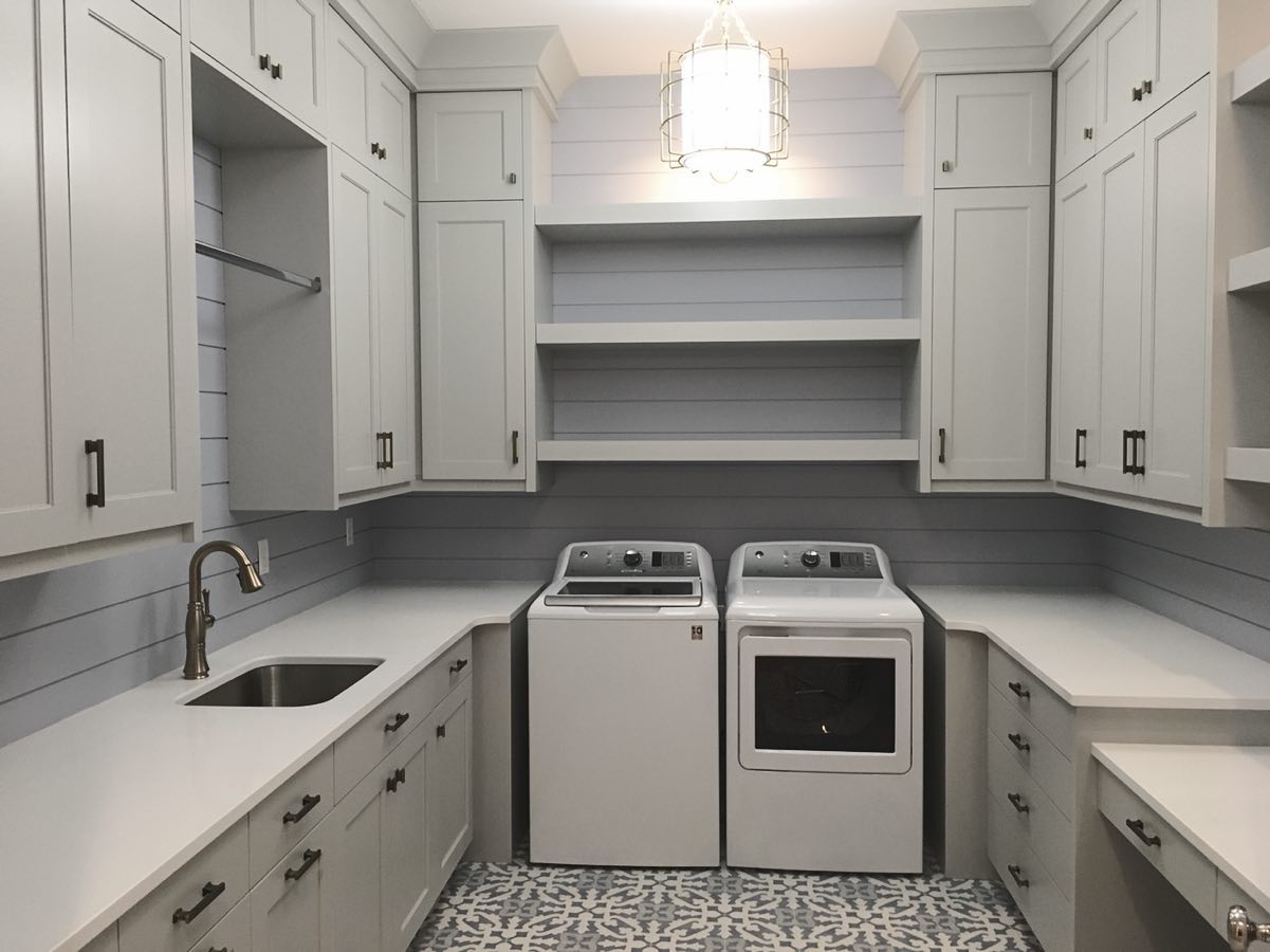 23. Moonlit Storage Solutions with Vintage Brass Accents