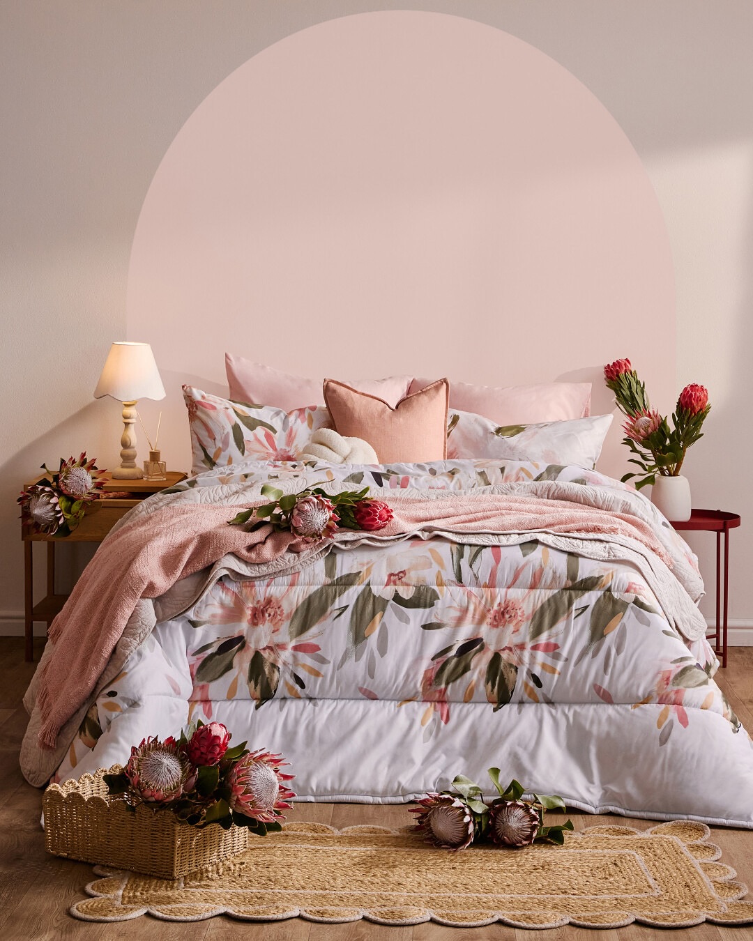 10. Pink Canopy Dreamland with Vintage Charm: a Whimsical Bedroom Escape