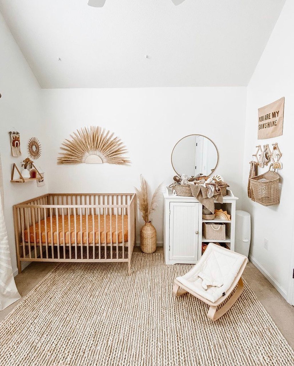 9. the Soft Glow Of a Moonlit Crib In a Forest Of White