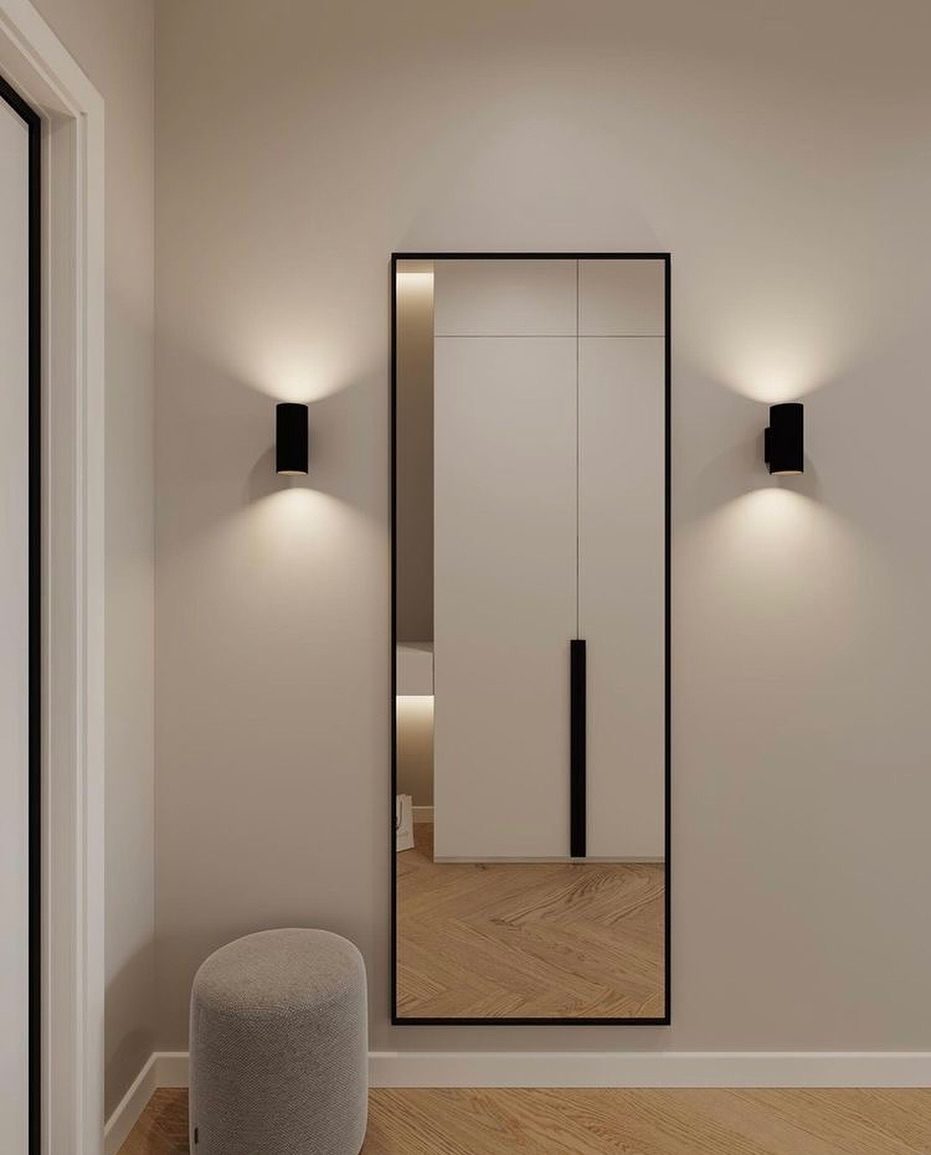 21. Framed Reflections: a Kaleidoscope Of Geometric Mirrors Against a Teal Backdrop