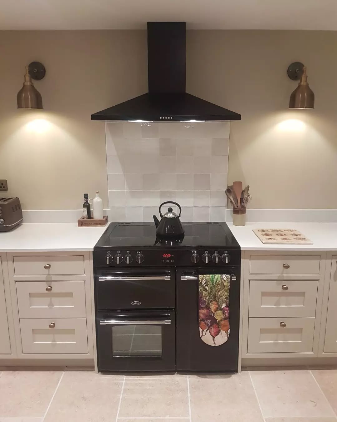 35. the Tumbling River Of Cobalt and Brass Mosaic Tiles