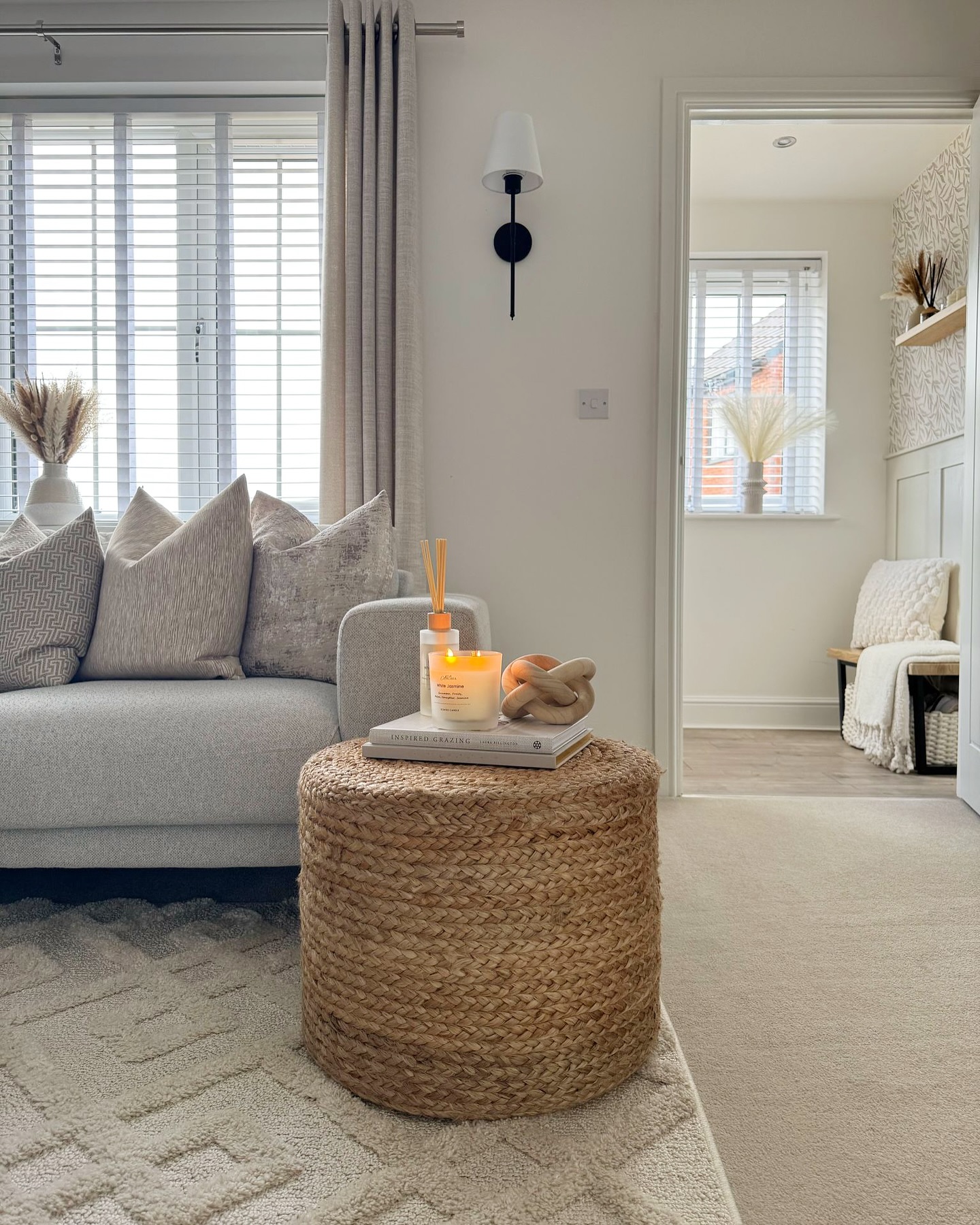 54. the Soft Glow Of Amber Accents Against a Canvas Of Cool Neutrals