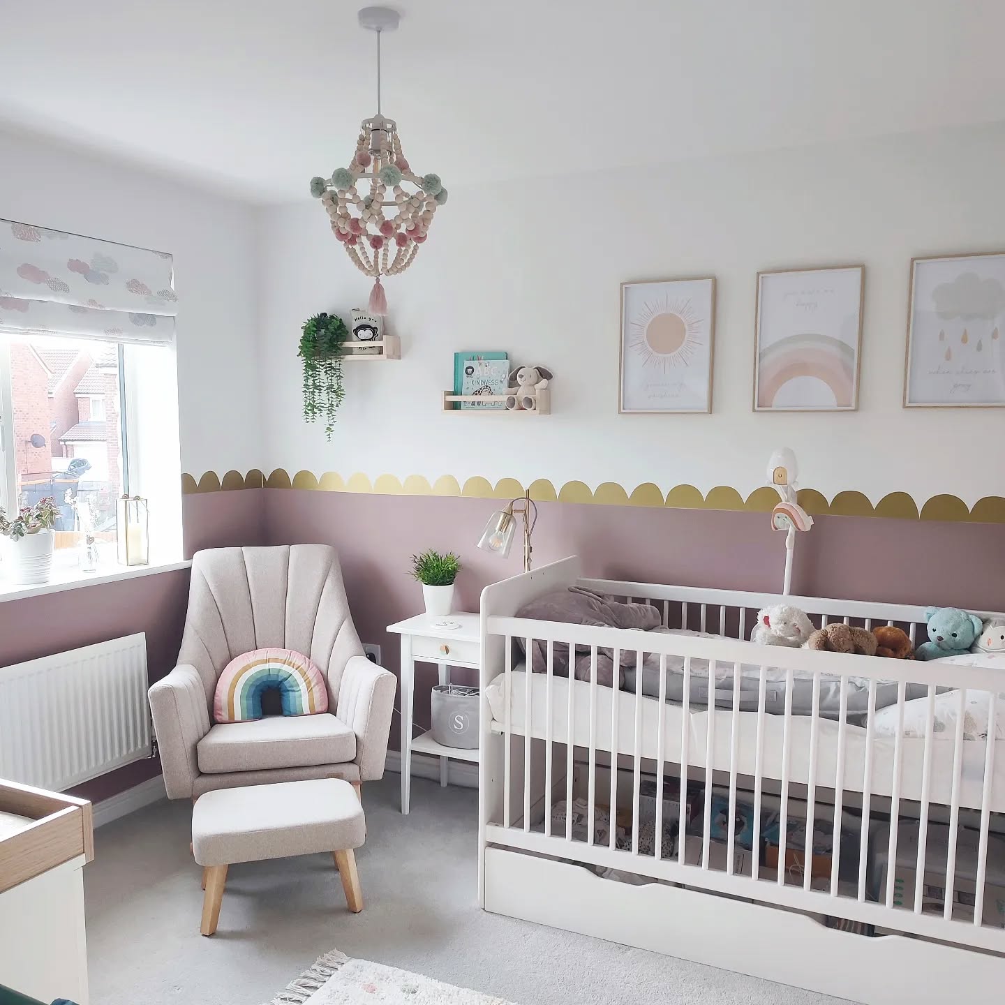 14. the Whimsical Woodland Fox and Floral Canopy Crib