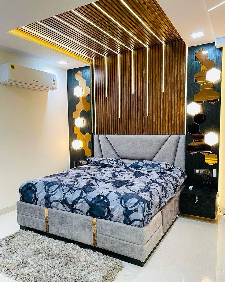 18. the Moonlit Tranquility Of a Floating Bed Amidst Starry Wall Art