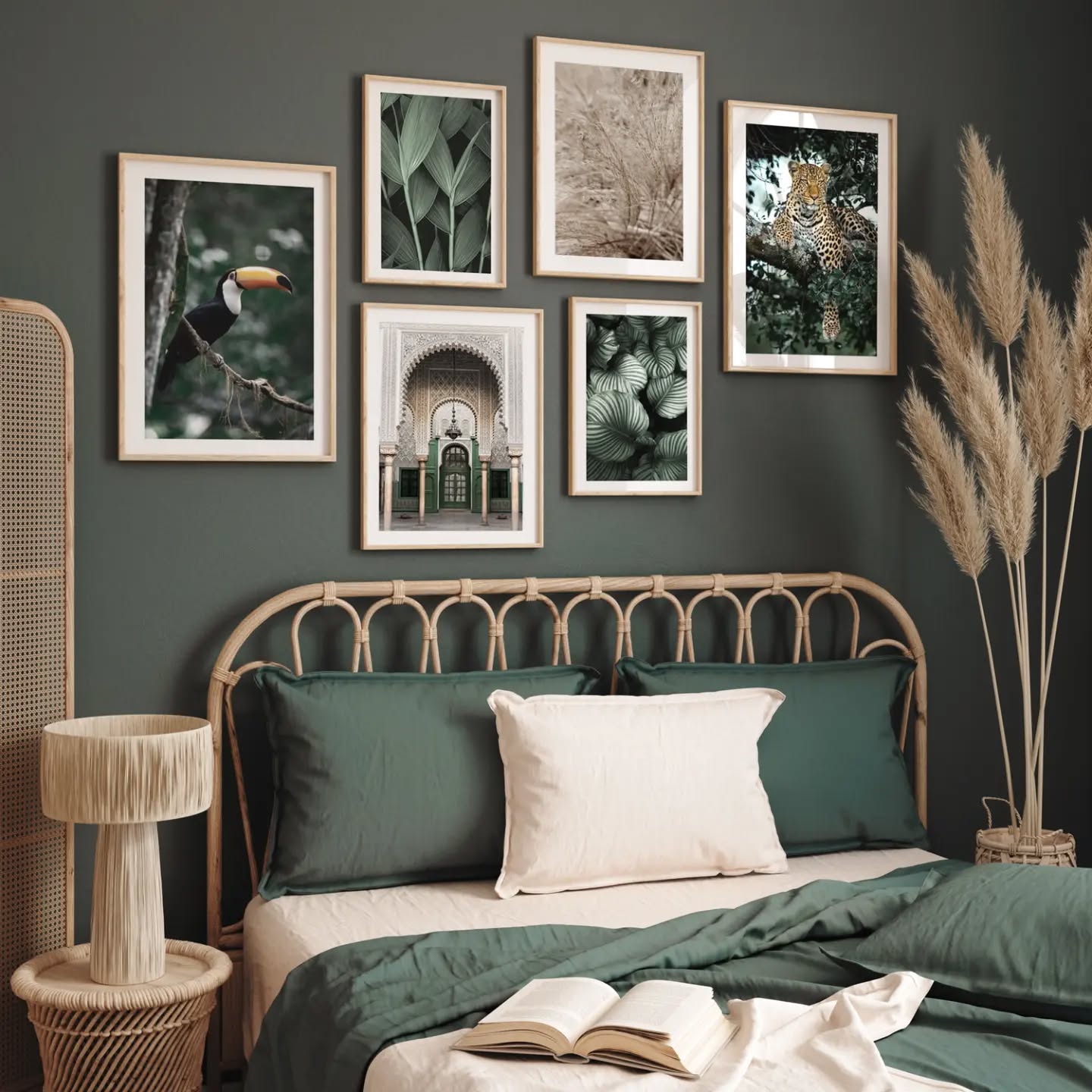 21. the Moonlit Tapestry and Terracotta Dreamcatcher Boho Bedroom