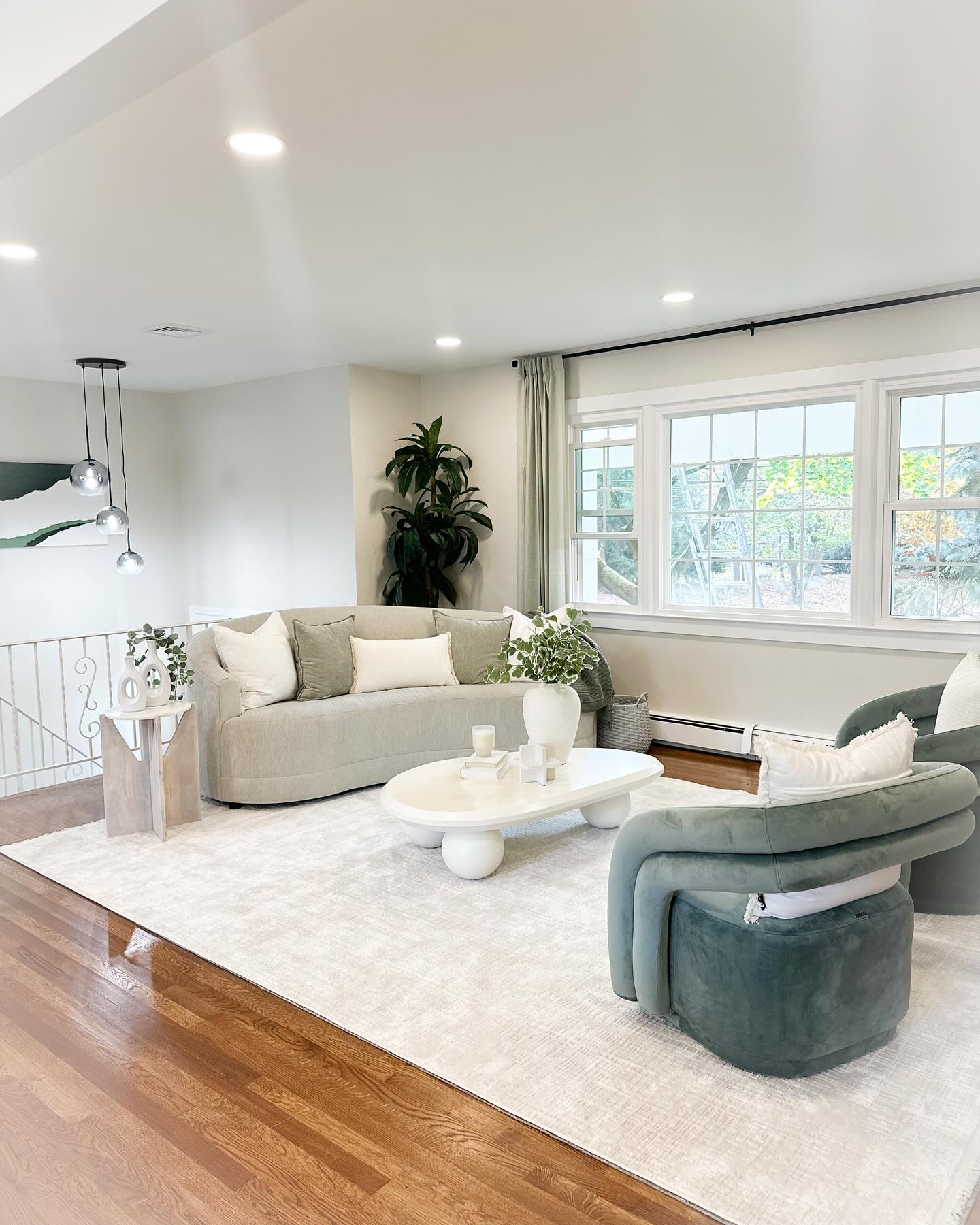 1. the Interplay Of Geometric Patterns and Soft Textures In a Sunlit Living Space