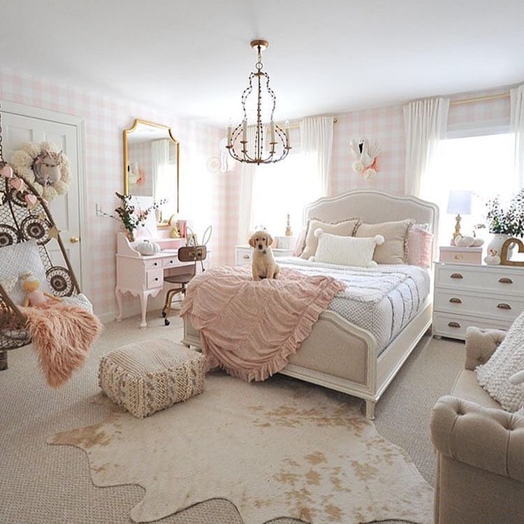 6. Moonlit Lavender Retreat: a Small Bedroom with a Canopy Bed and Starry Night Accents