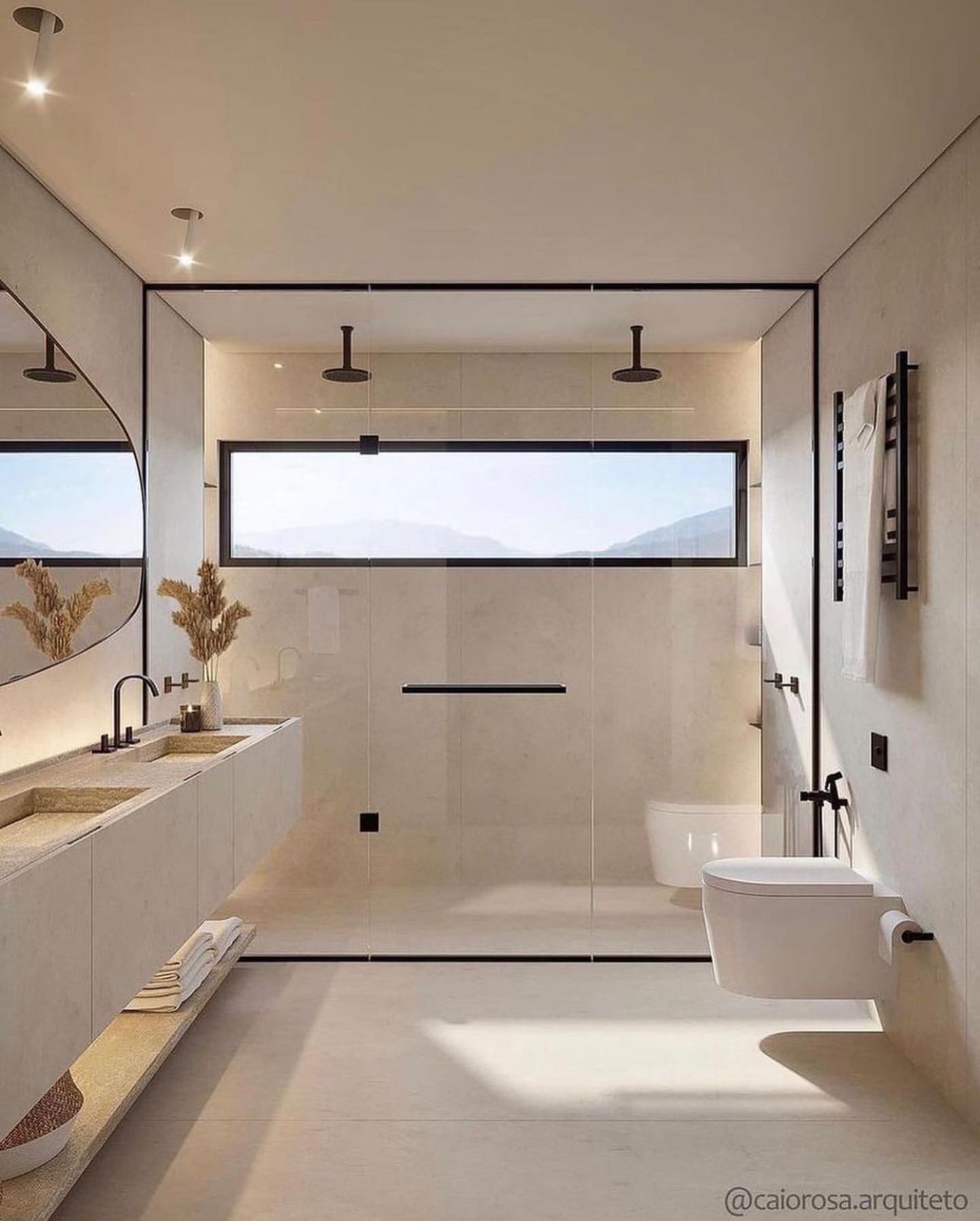 21. Moonlit Marble Mosaic: a Bathroom with a Celestial Touch