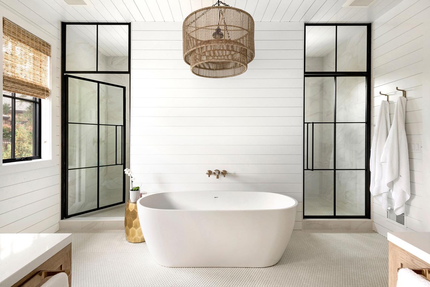 3. Shiplap Serenity with a Copper Kiss: the Unique Blend Of Aged Wood and Modern Fixtures