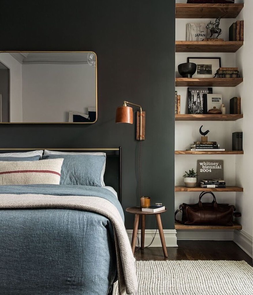 30. Midnight Eclipse: a Masculine Retreat with Industrial Edge and Warm Wood Accents