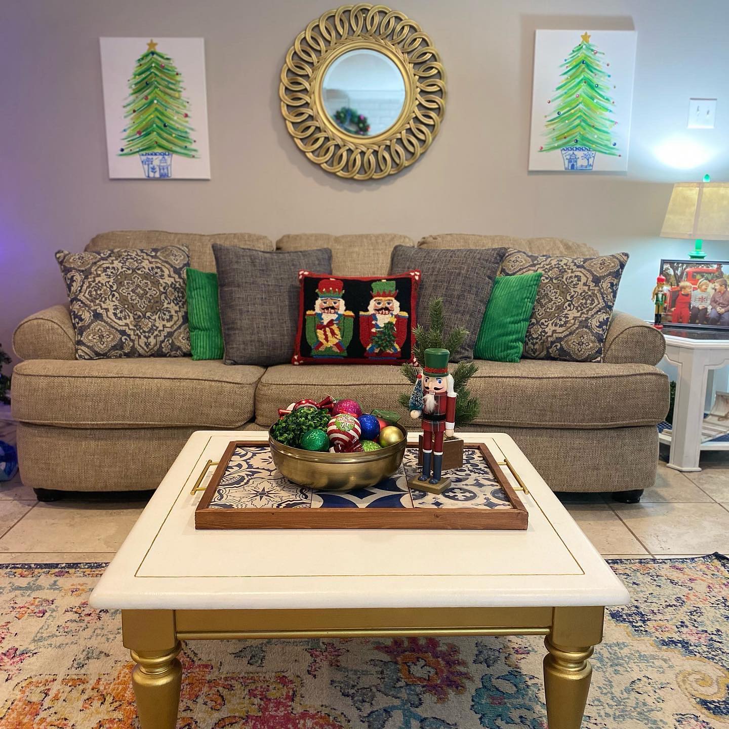 8. Starry Night Meets Winter Wonderland: a Celestial Coffee Table Display