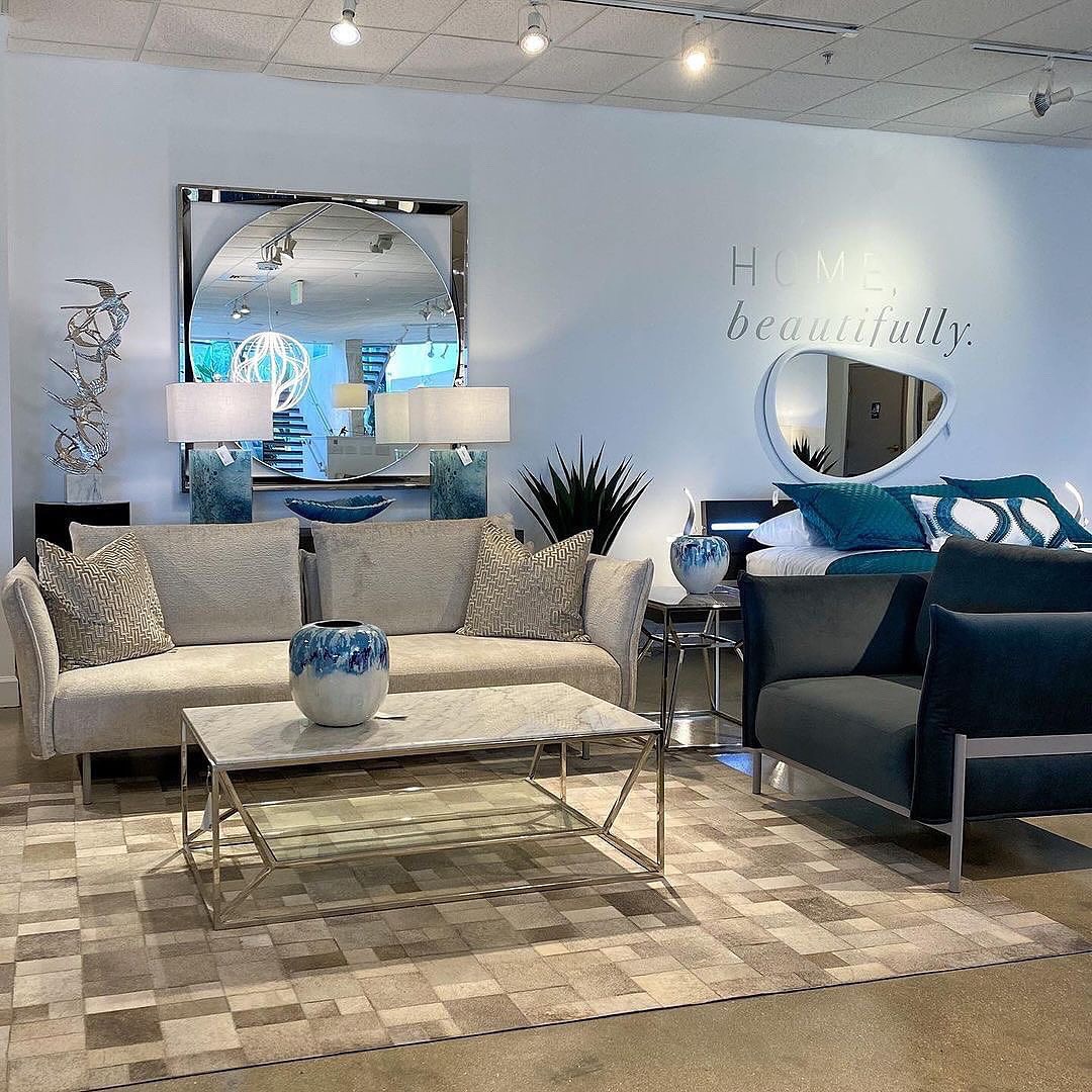 17. the Geometric Serenity Of a Sunlit Hexagonal Coffee Table and Amber Pendant