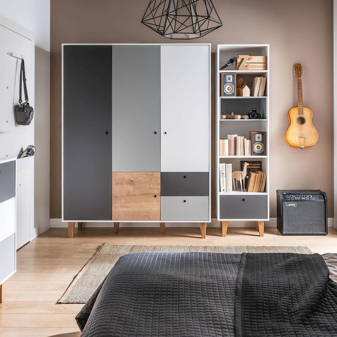 25. Midnight Serenity: a Masculine Retreat with Exposed Brick and Cobalt Accents