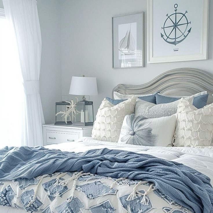 1. Coastal Retreat with a Hammock Twist: Woven Textures and Pastel Hues