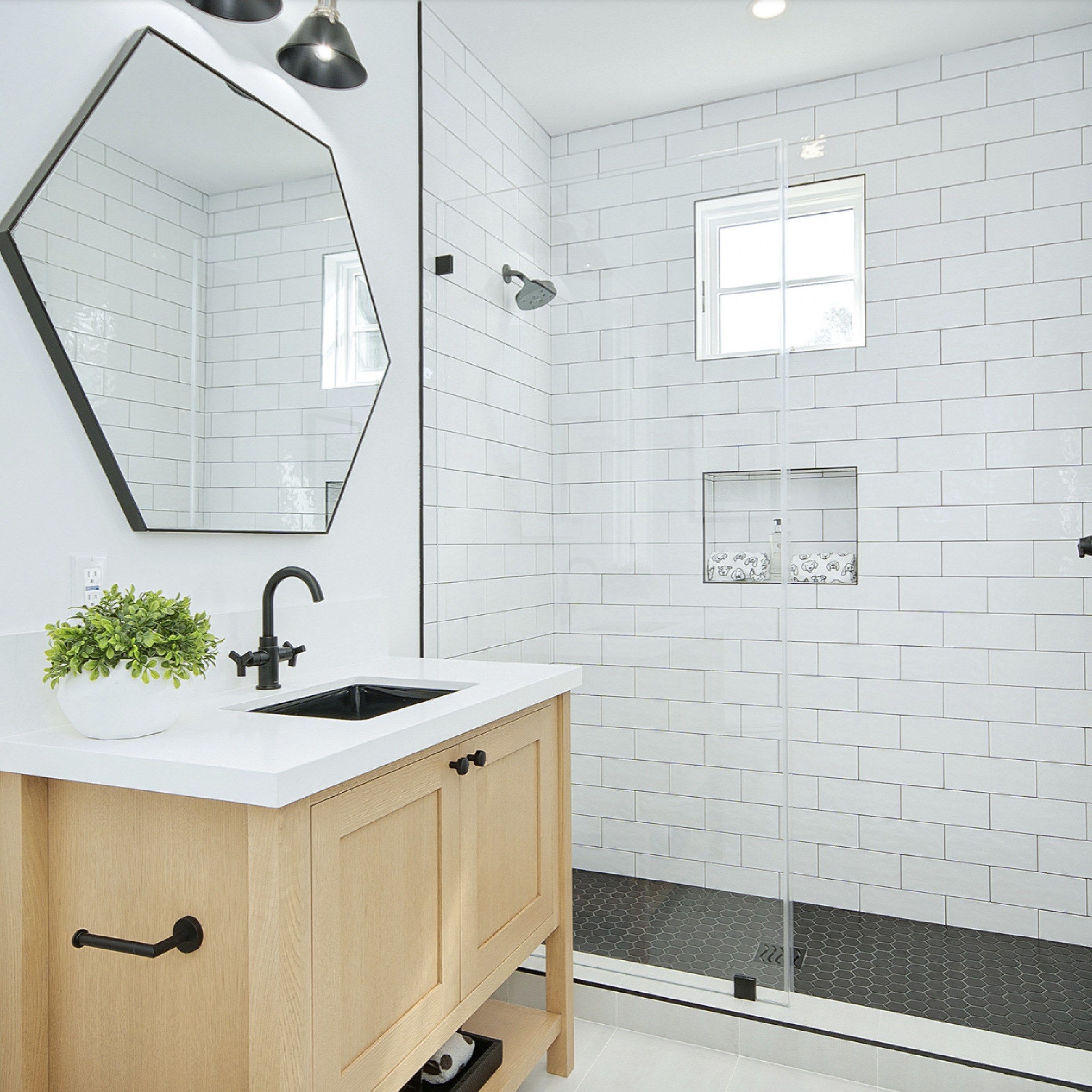 3. Floating Shelves with Woven Baskets Transform Small Bathroom Storage