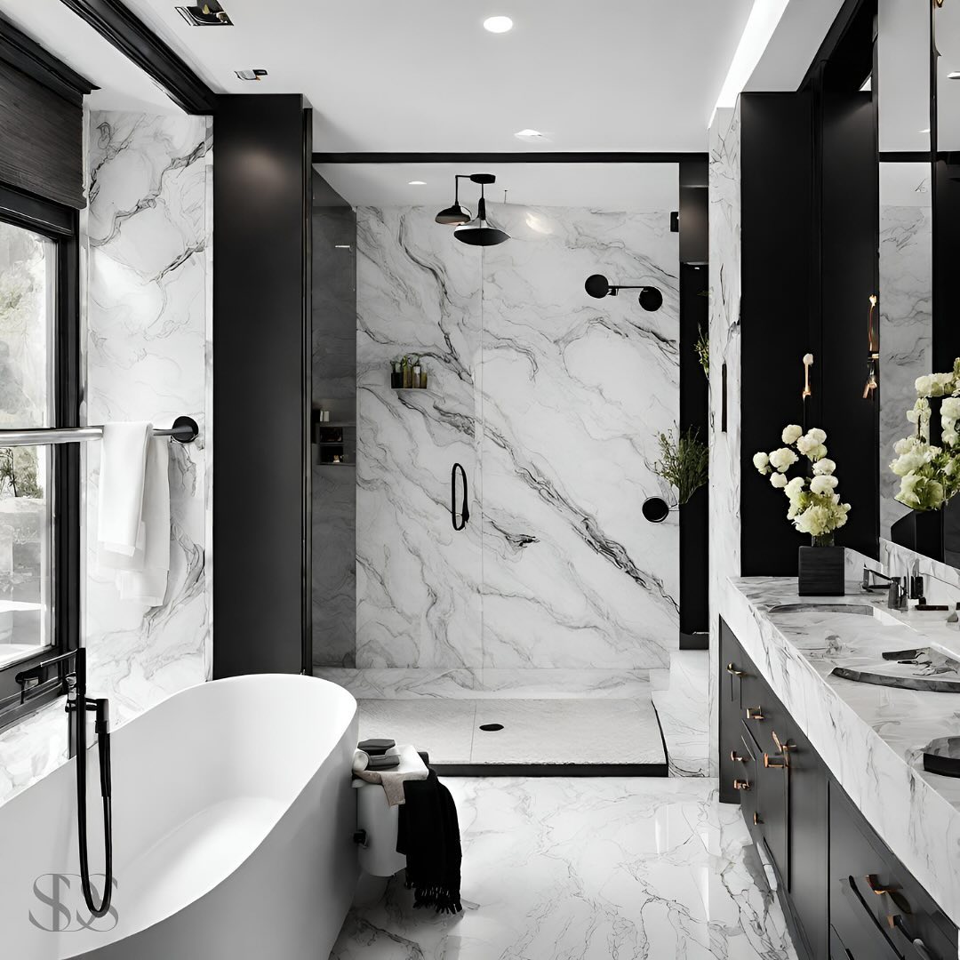 11. Midnight Mosaic: a Monochrome Medley Of Hexagonal Tiles and Geometric Shadows