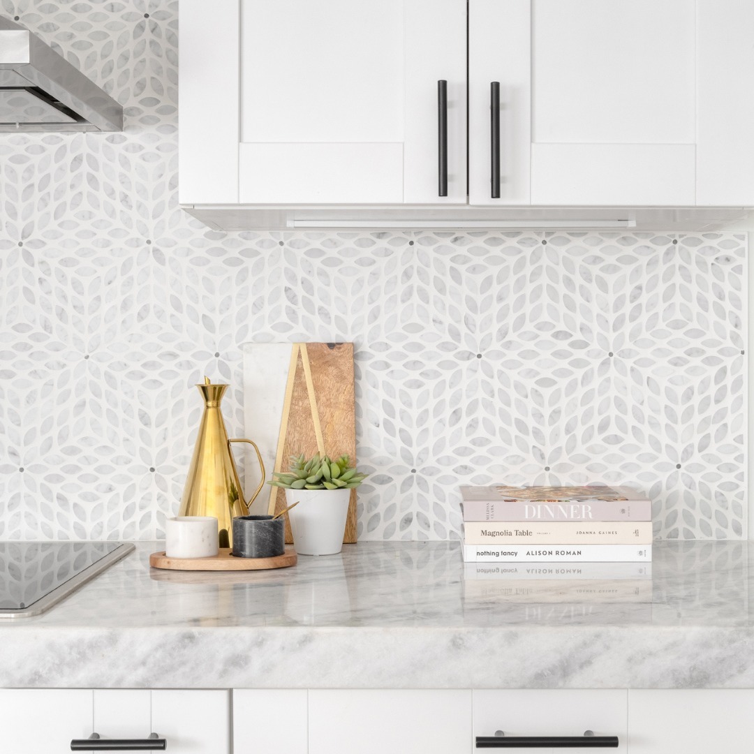 6. Midnight Mosaic and Copper Fusion: a Kitchen Backsplash That Dances with Light