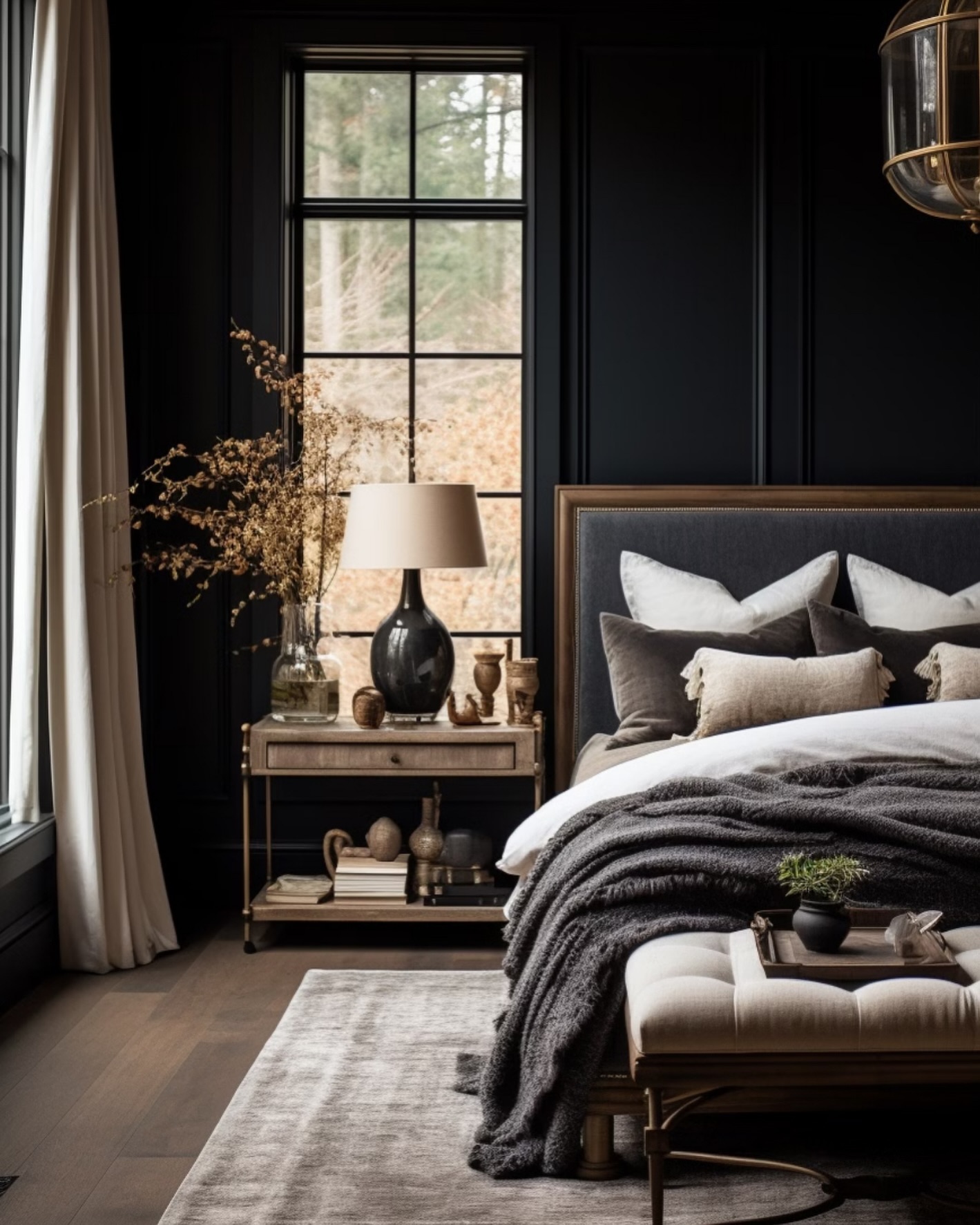 5. Moonlit Canopy Of Roses and Lace: a Romantic Bedroom Retreat