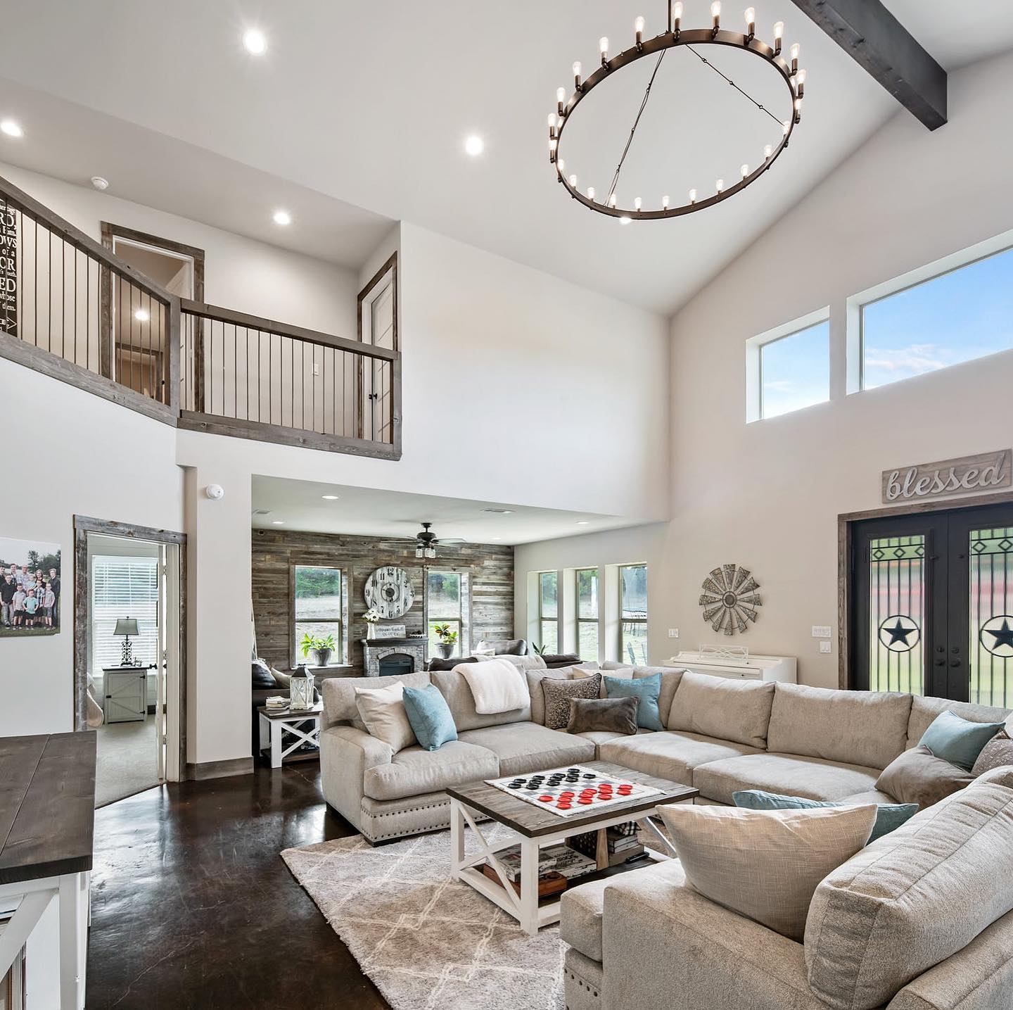 5. a Sunlit Porch Swing with Woven Baskets and Wooden Accents