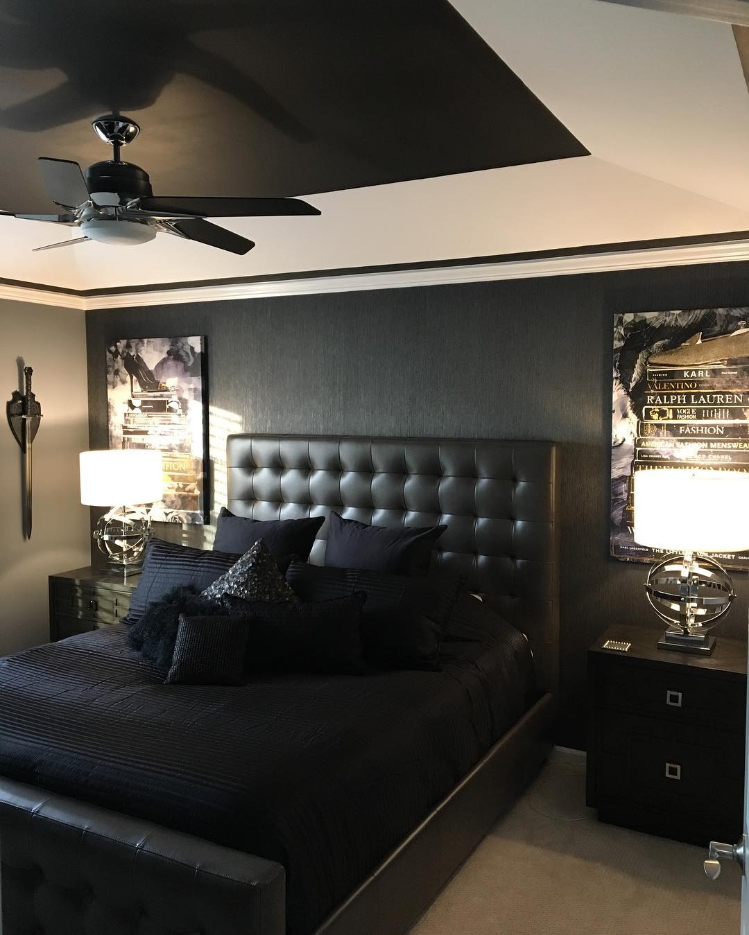33. Masculine Retreat with Exposed Brick and Industrial Piping Accents