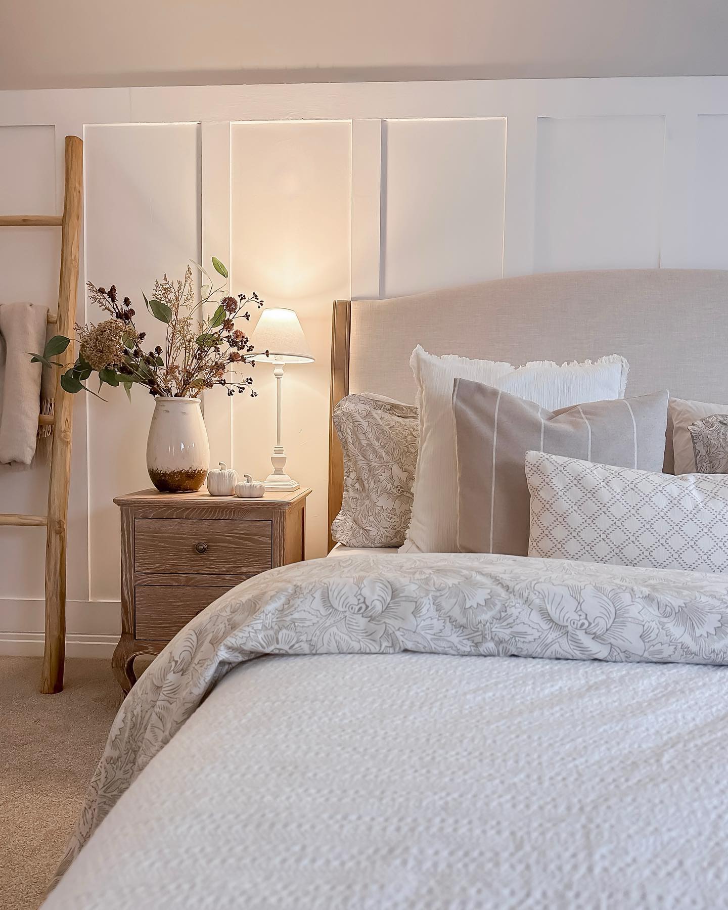 14. Soft Whisper Of Moonlit Linens with Geometric Accents