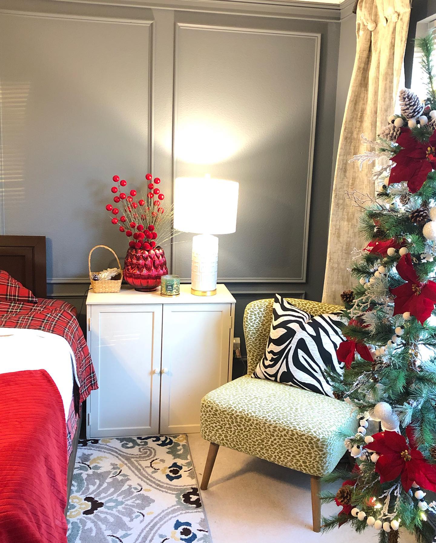 6. Crimson Ribbons and Frosted Pine Cones: a Festive Wreath Masterpiece