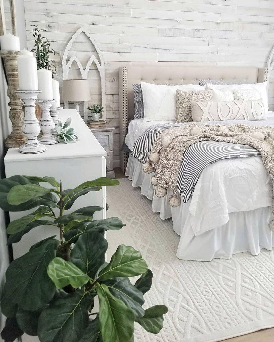 43. Soft Lavender Walls with a Whimsical Canopy Bed Frame