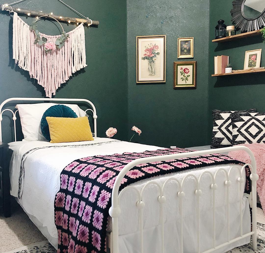 23. the Midnight Tapestry Of Bohemian Dreams with Geometric Moonlight Accents